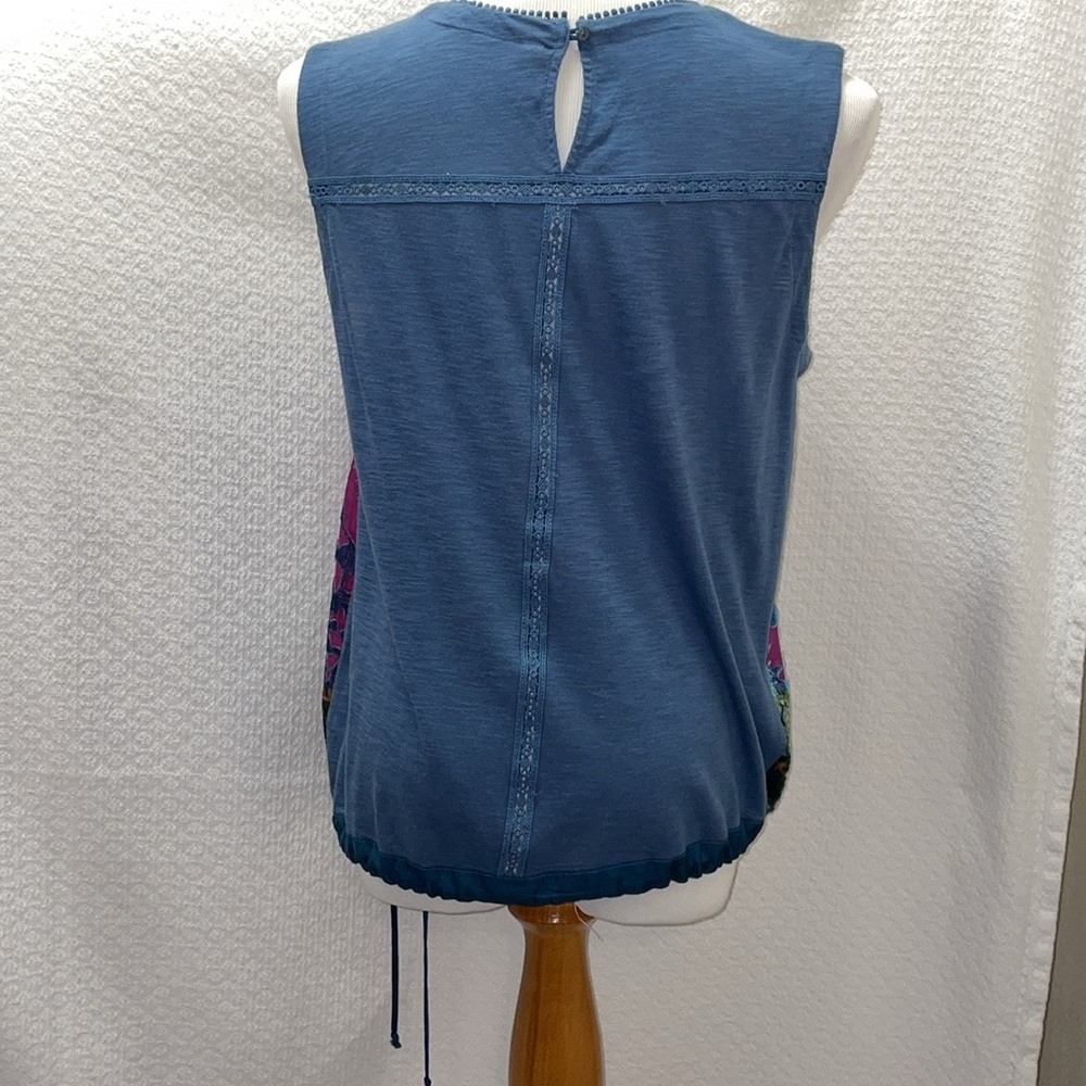 Anthropologie Lace Velvet Top/Blouse size Medium - Picture 5 of 9